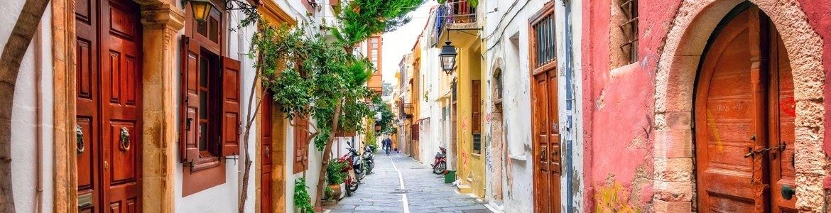 lei en bil på Kreta - Heraklions gater
