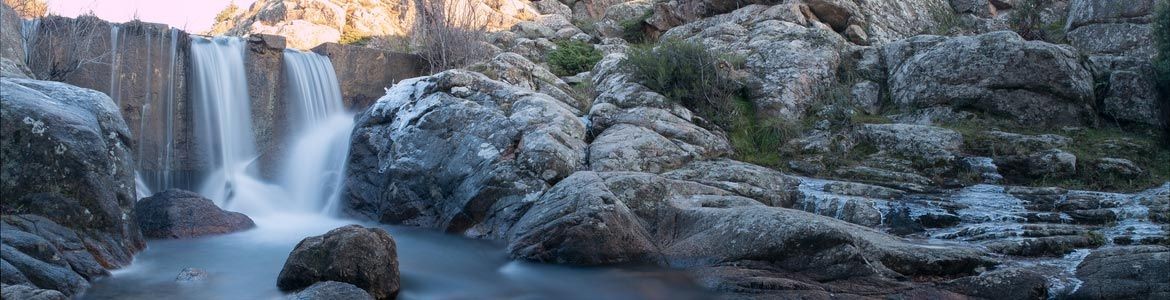 Wasserfall in Collado Villalba, Madrid