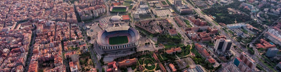 Luftaufnahme von Camp Nou - Barcelona