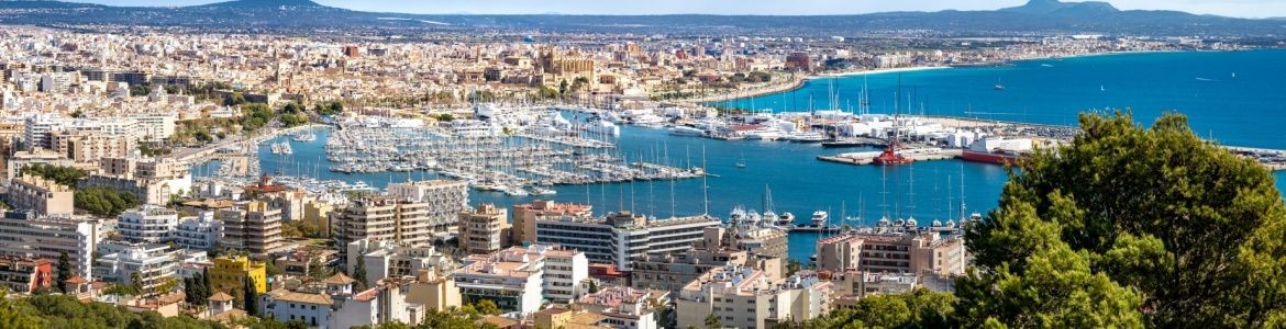 Panorámica Palma de Mallorca desde Castillo de Bellver