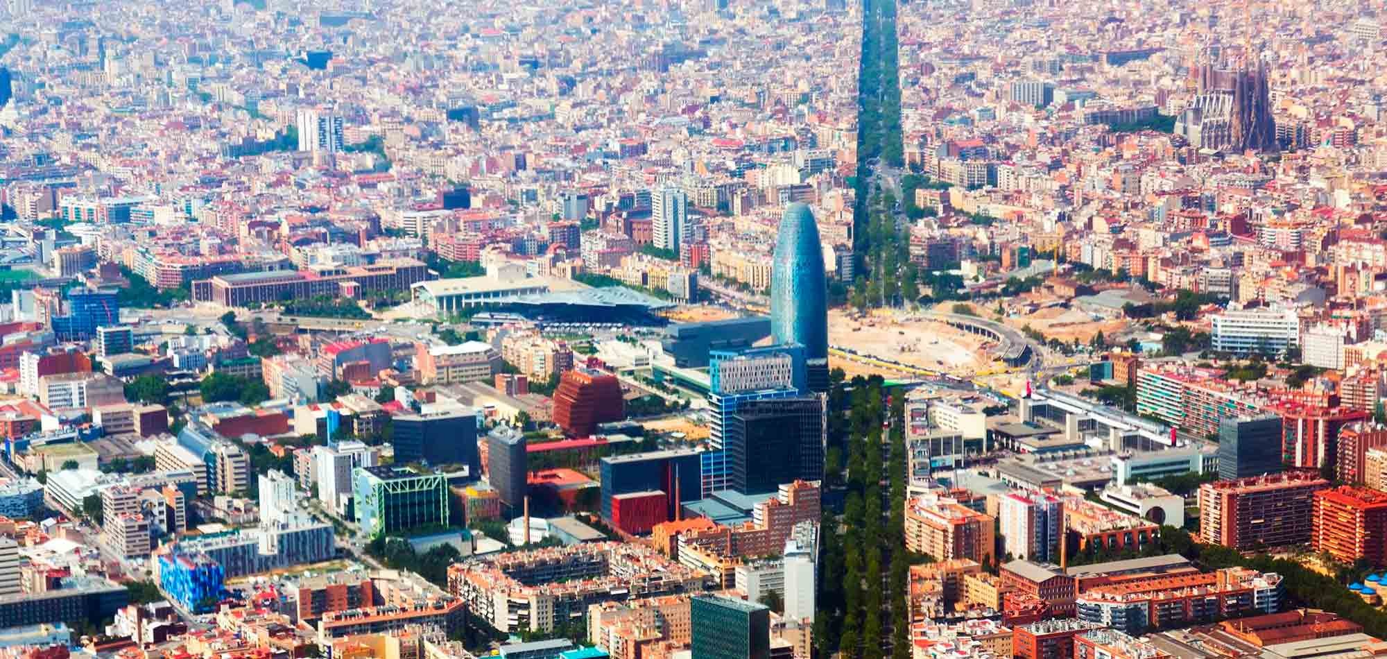 Mietwagen in Barcelona, Avenida Diagonal - Plaza Glòries