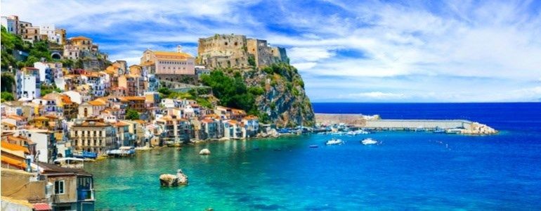 Calabria, driving route through Italy