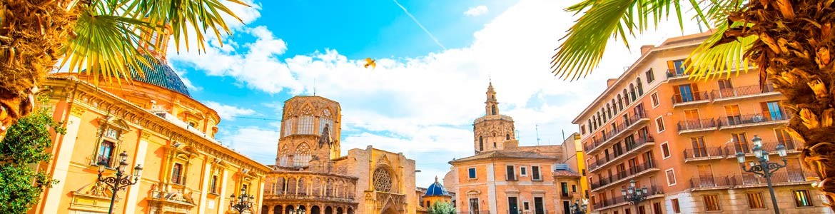 Panoramablick Barrio del Carmen in Valencia