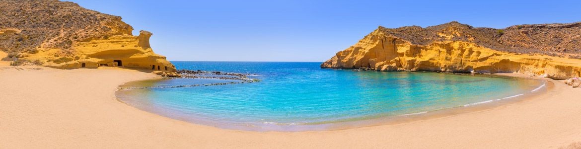 Cocedores-Strand in Murcia in der Nähe von Águilas