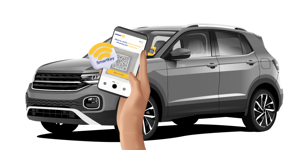 SmartKey, rental with no waiting time from your mobile phone